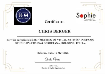 Ausstellung – Certificat – Italien -Bologna – 2026